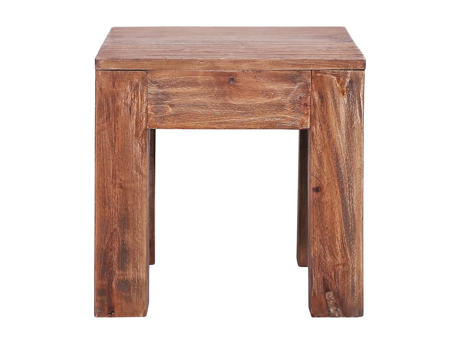 Table basse 30x30x30 cm bois d'acajou massif