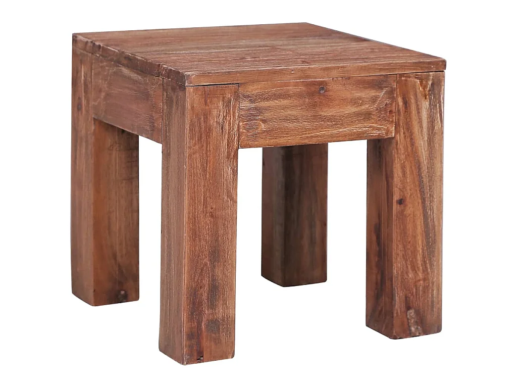 Table basse 30x30x30 cm bois d'acajou massif