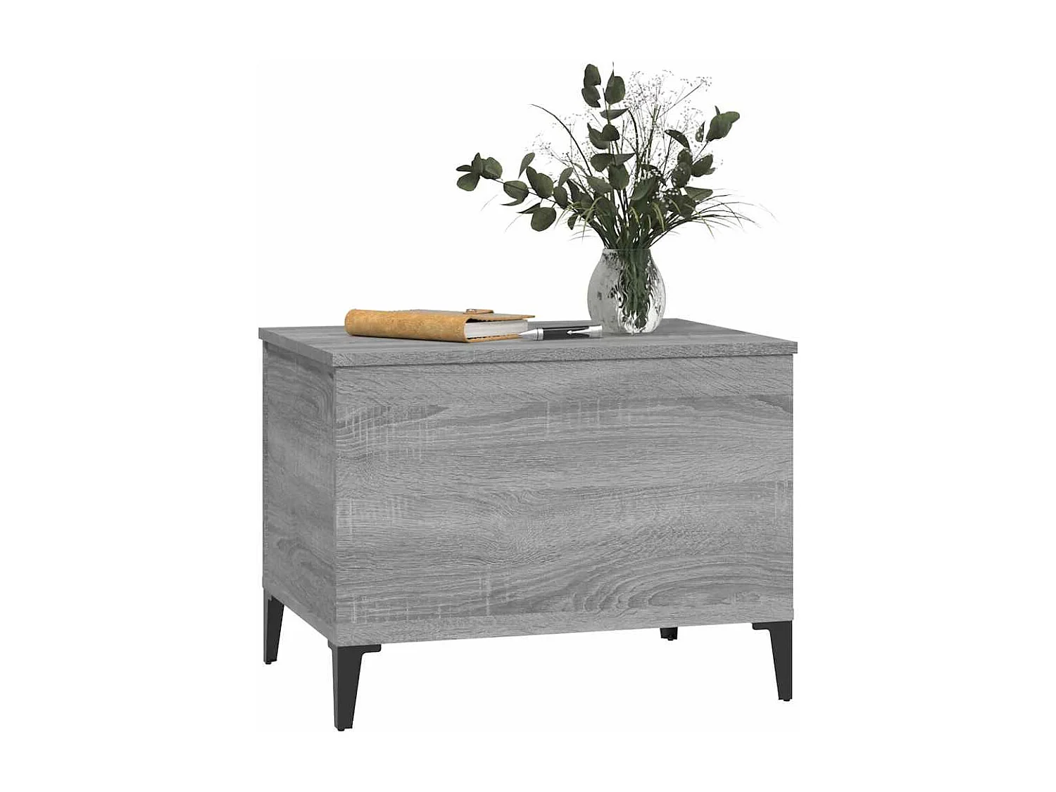 Tavolino Salotto Grigio Sonoma 60x44,5x45 cm Legno Multistrato