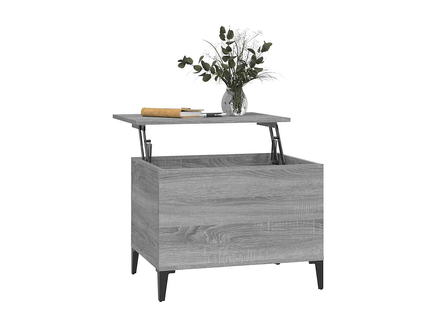 Tavolino Salotto Grigio Sonoma 60x44,5x45 cm Legno Multistrato