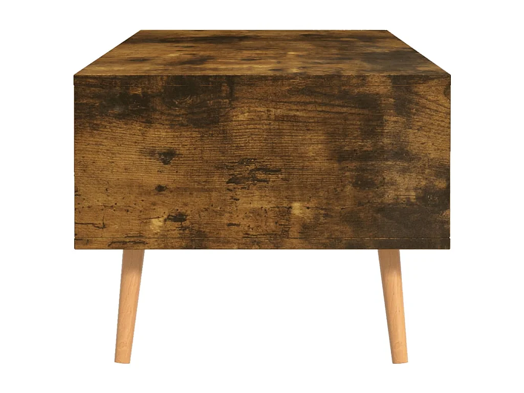 Table basse Chêne fumé 100x49,5x43 cm Bois d'ingénierie