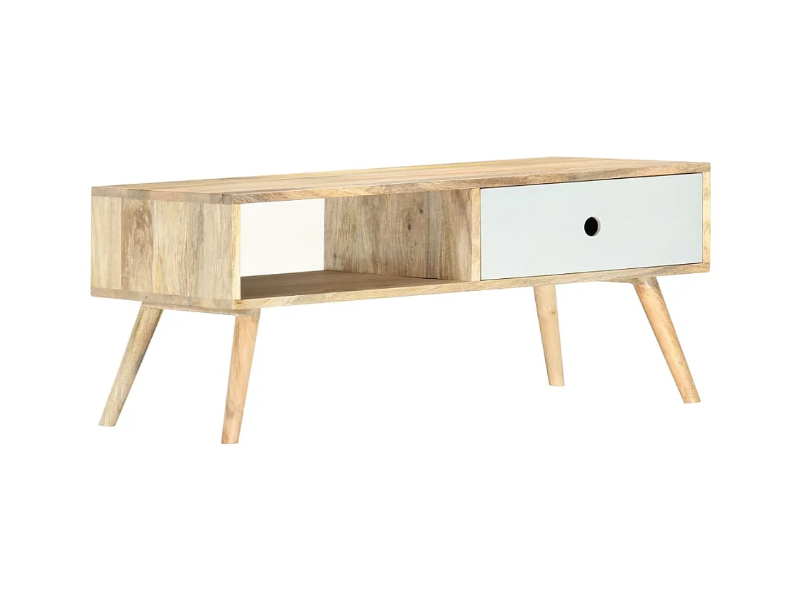 Salontafel 90x50x40 cm massief mangohout