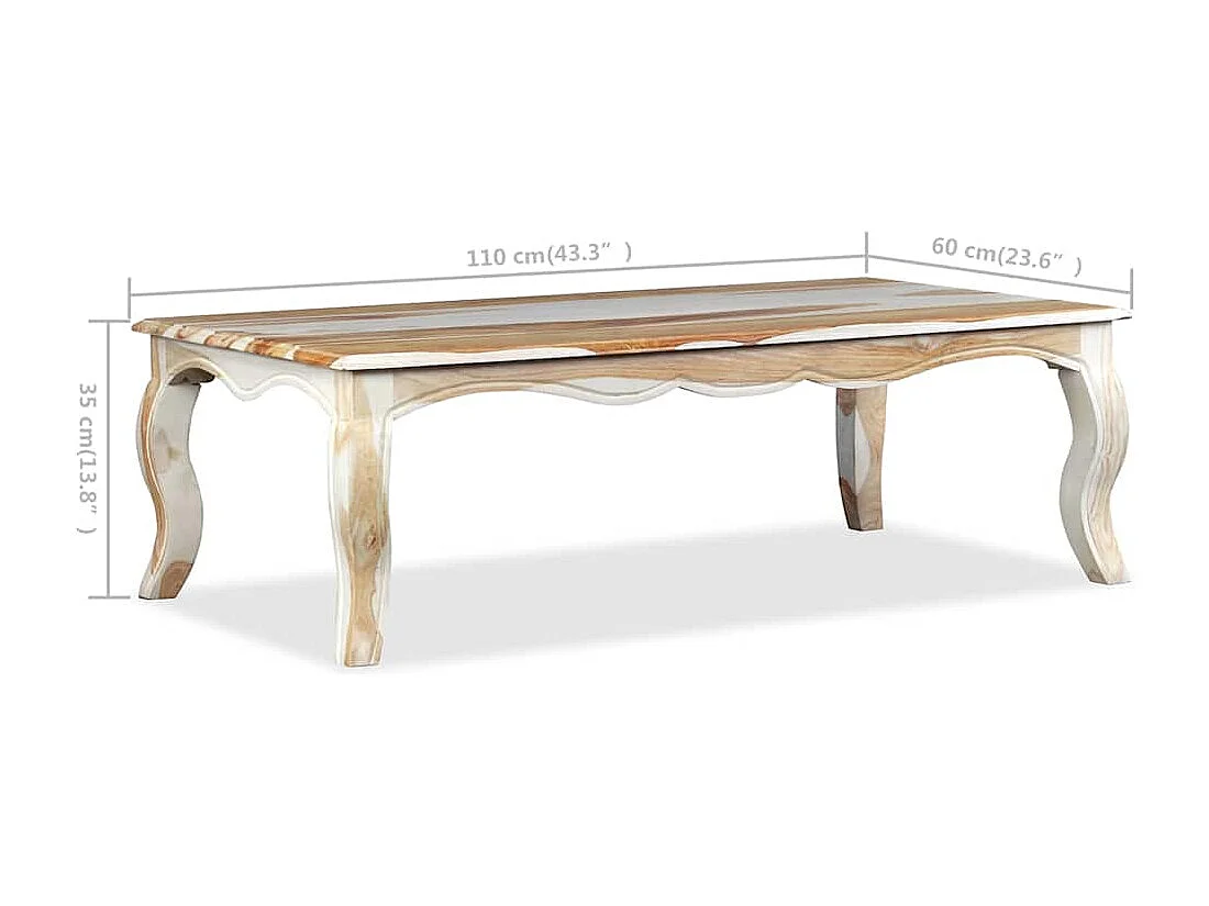 Salontafel 110x60x35 cm massief acaciahout