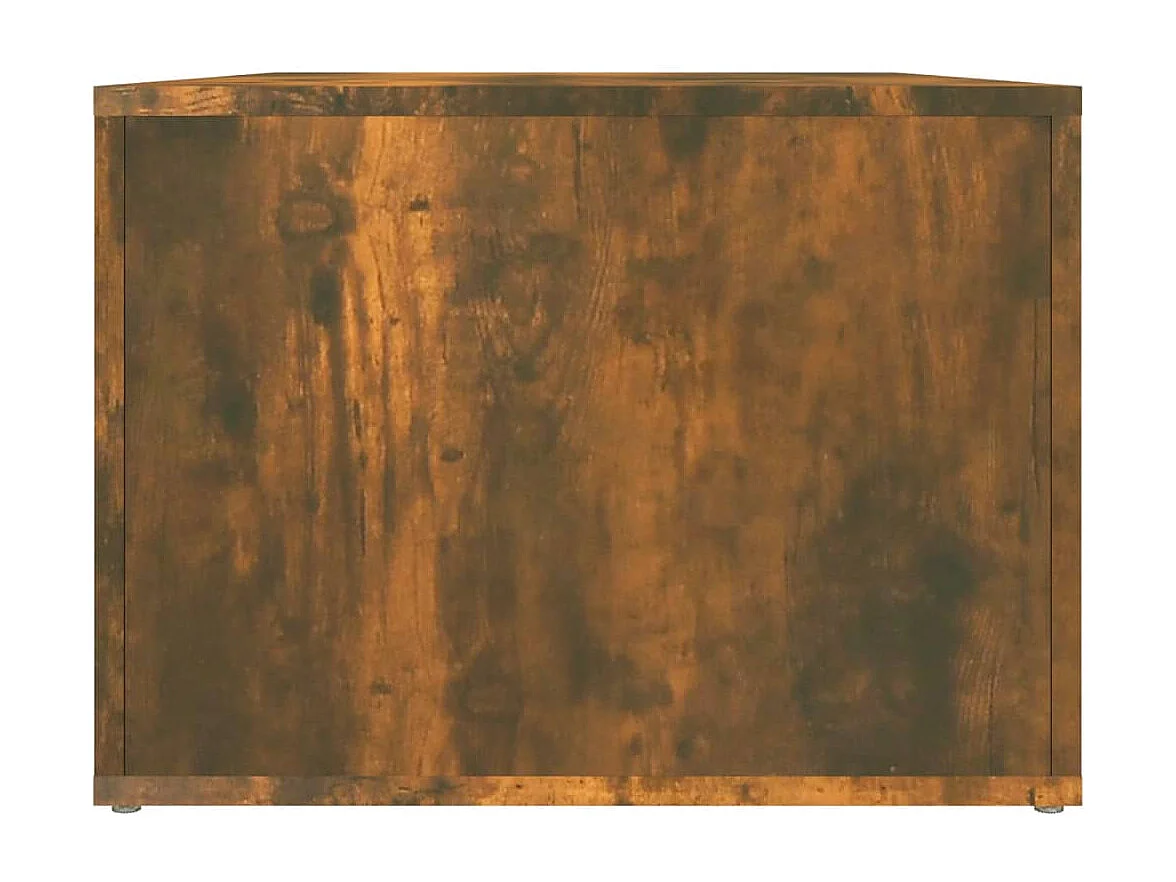 Table basse Chêne fumé 80x50x36 cm Bois d'ingénierie