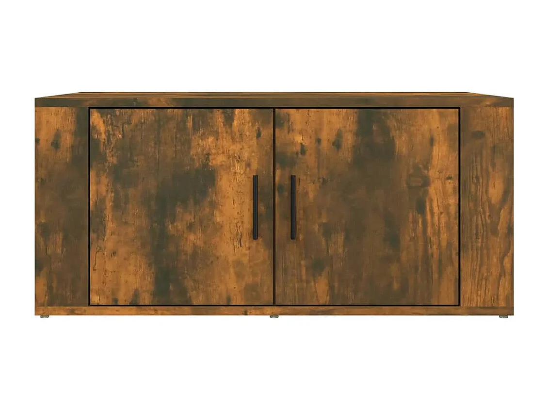 Table basse Chêne fumé 80x50x36 cm Bois d'ingénierie