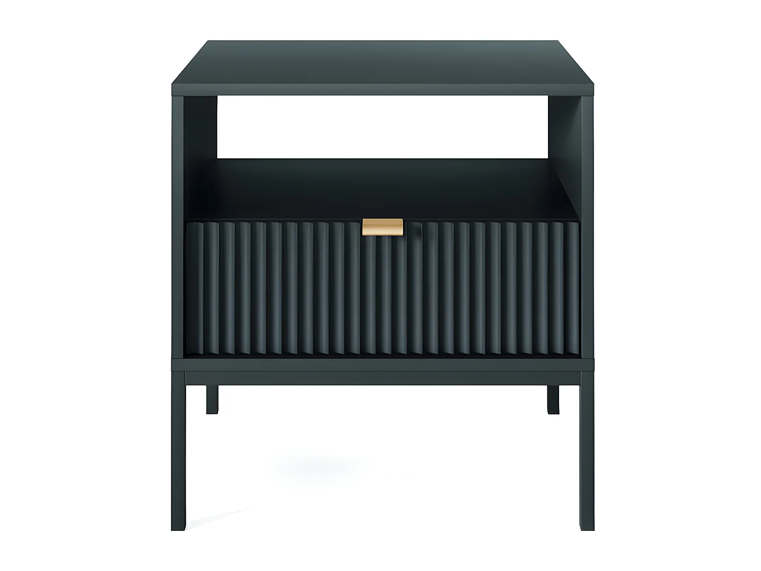 Set van 2 nachtkastjes met 1 lade en 1 nis - Zwart - LIOUBA van Pascal Morabito