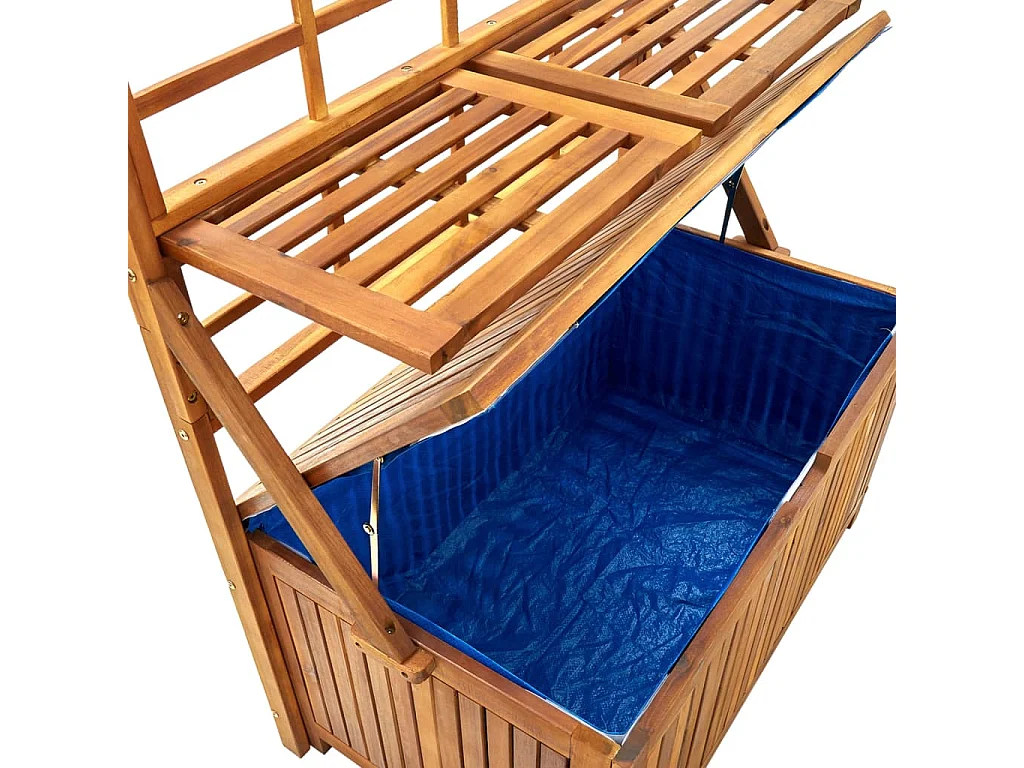 Boîte de rangement avec treillis 99x50x160 cm Acacia massif