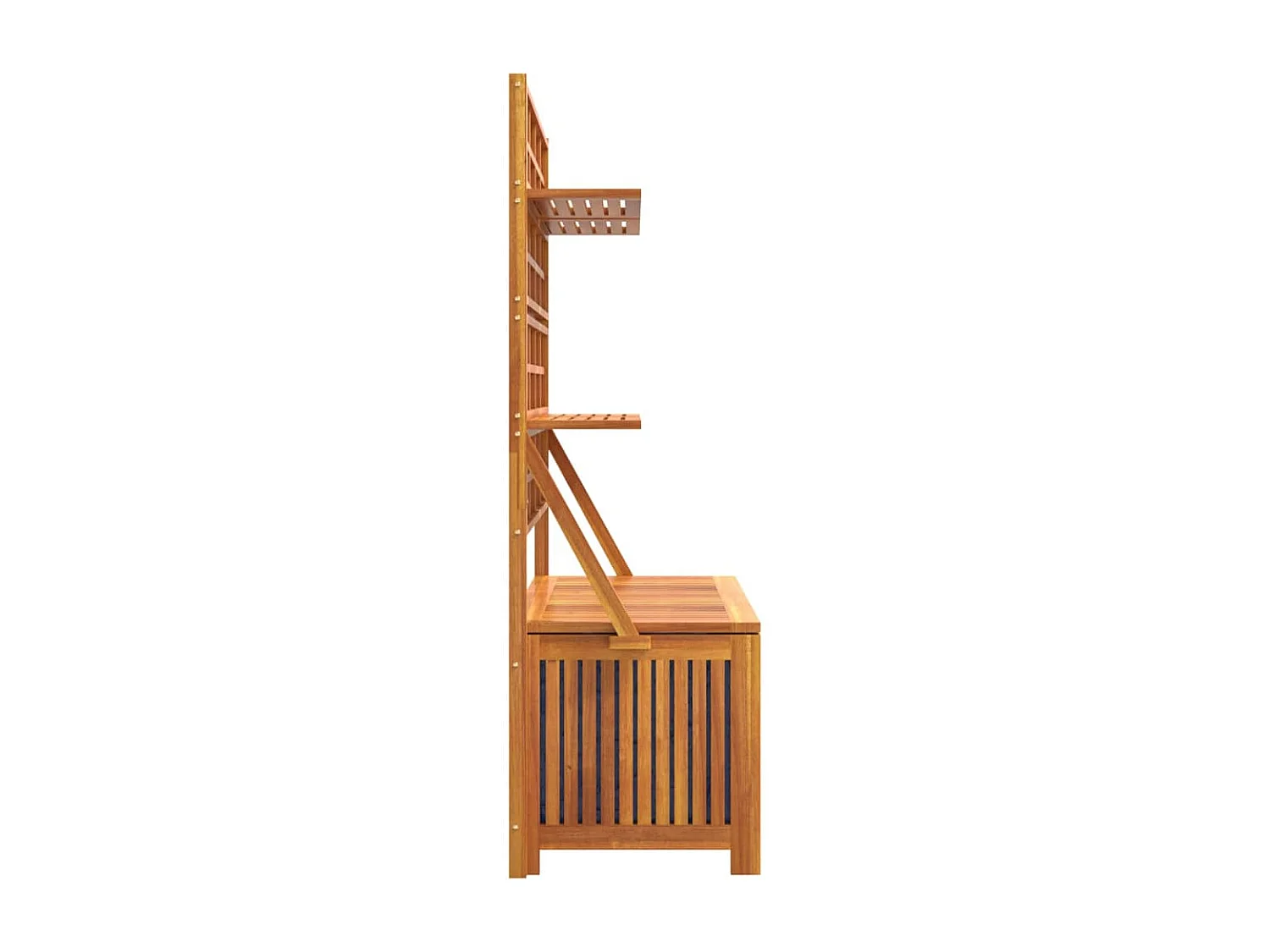 Boîte de rangement avec treillis 99x50x160 cm Acacia massif