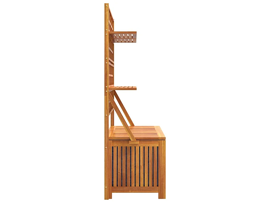Boîte de rangement avec treillis 99x50x160 cm Acacia massif
