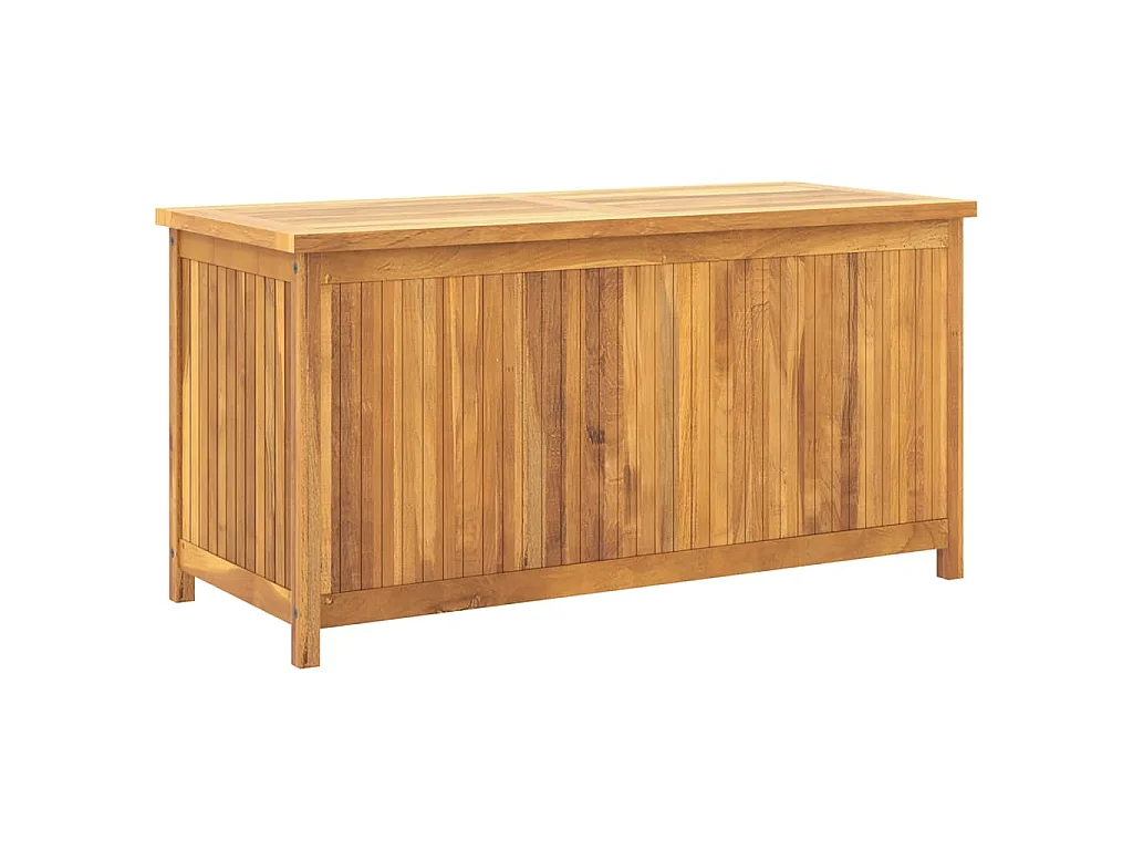 Cassa da Giardino 114x50x58 cm in Legno Massello di Teak