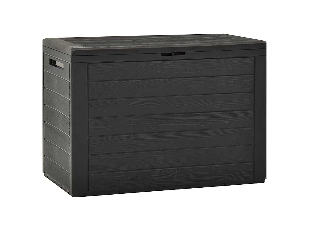 Boîte de rangement de jardin Anthracite 78x44x55 cm