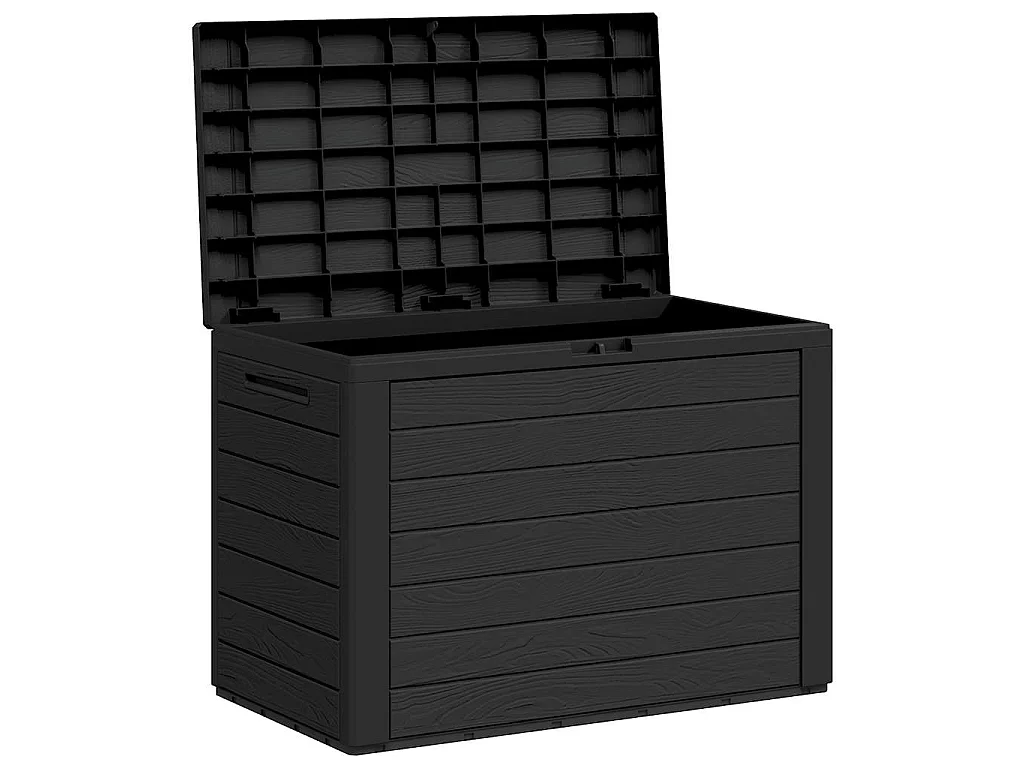Boîte de rangement de jardin Anthracite 78x44x55 cm