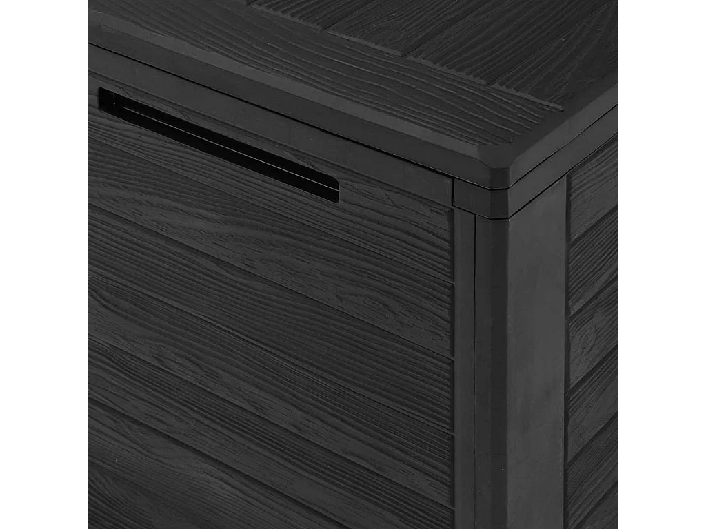 Boîte de rangement de jardin Anthracite 78x44x55 cm