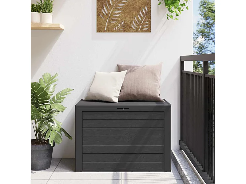 Boîte de rangement de jardin Anthracite 78x44x55 cm
