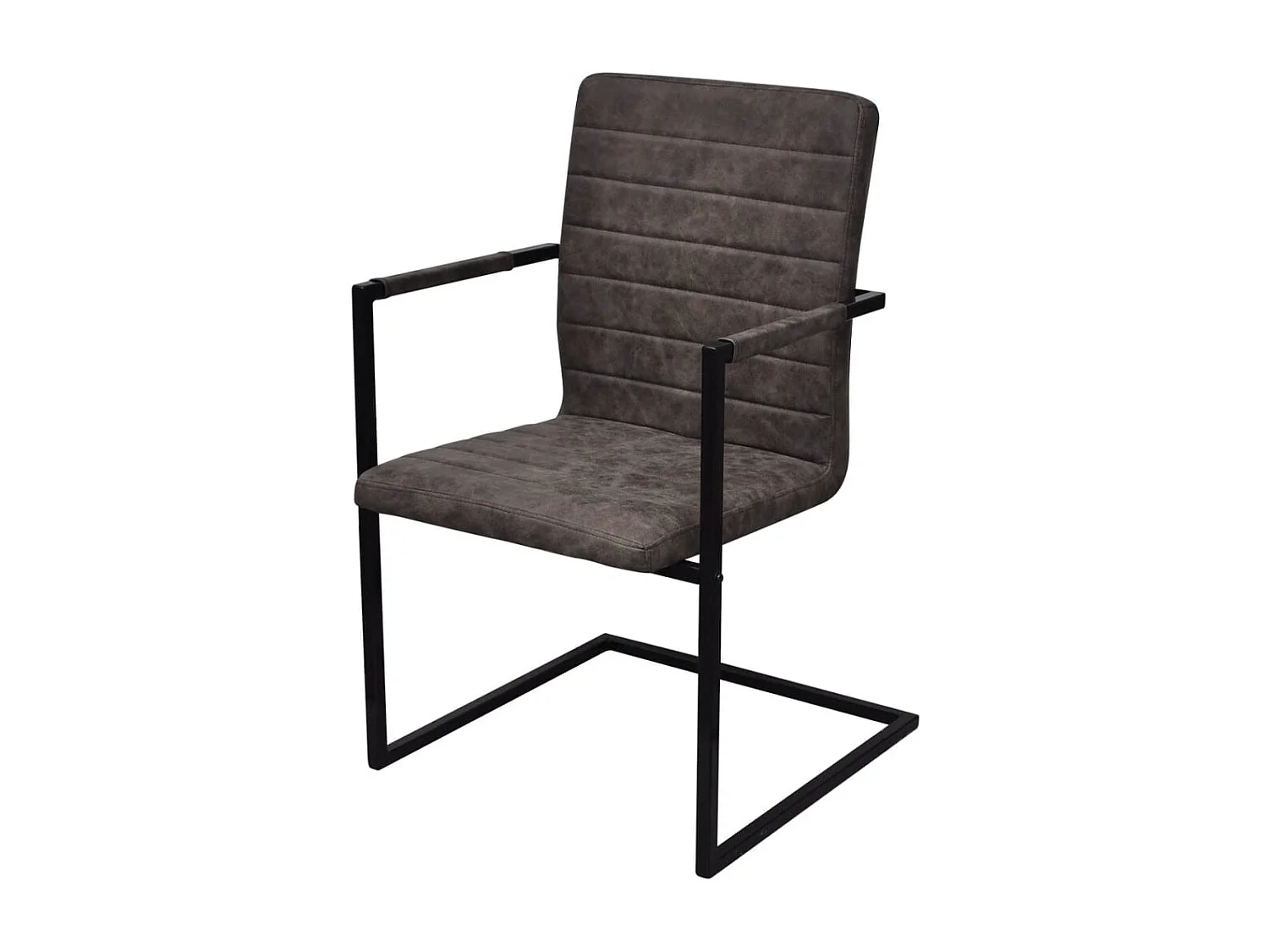 Freischwinger 2 Stk. Braun Kunstleder