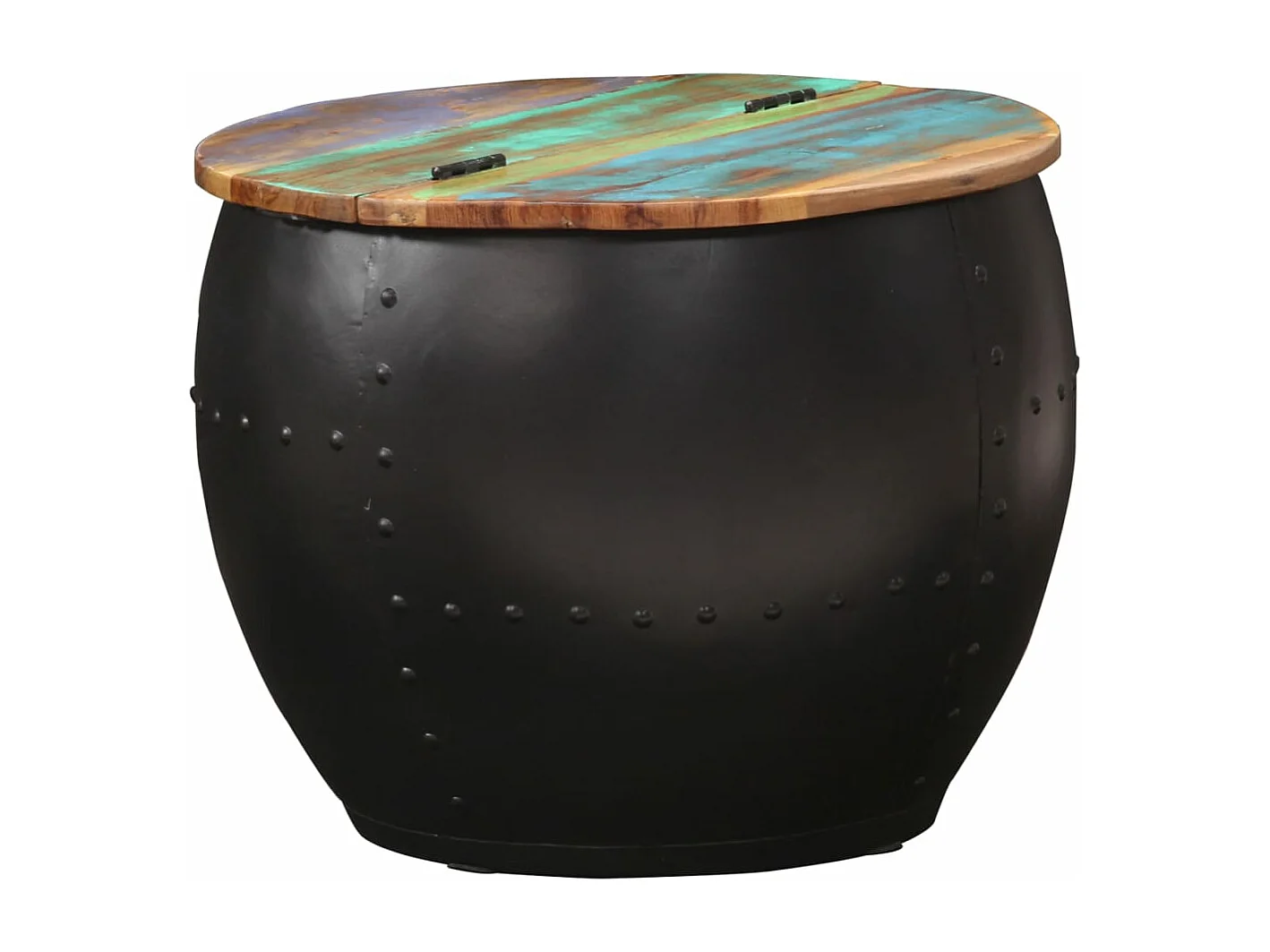 Couchtisch 53x43 cm Altholz Massiv