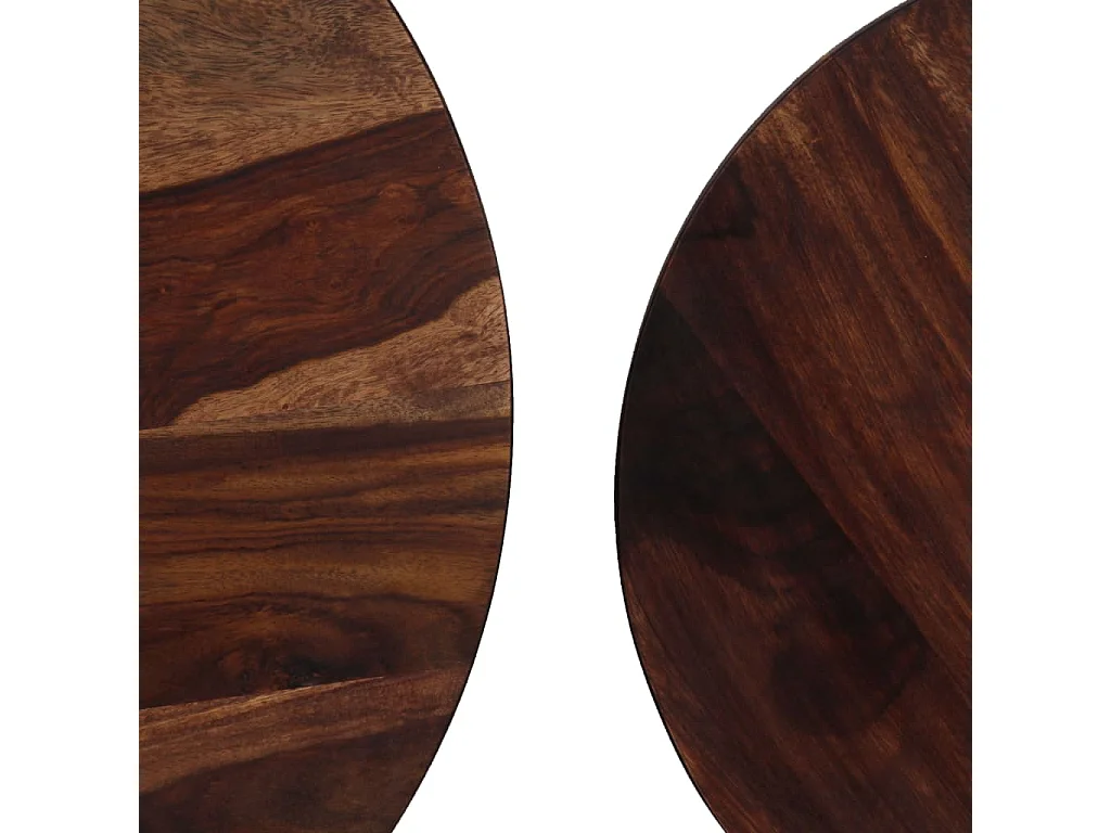 Ensemble de table basse 2 pcs Bois massif 60x35 cm