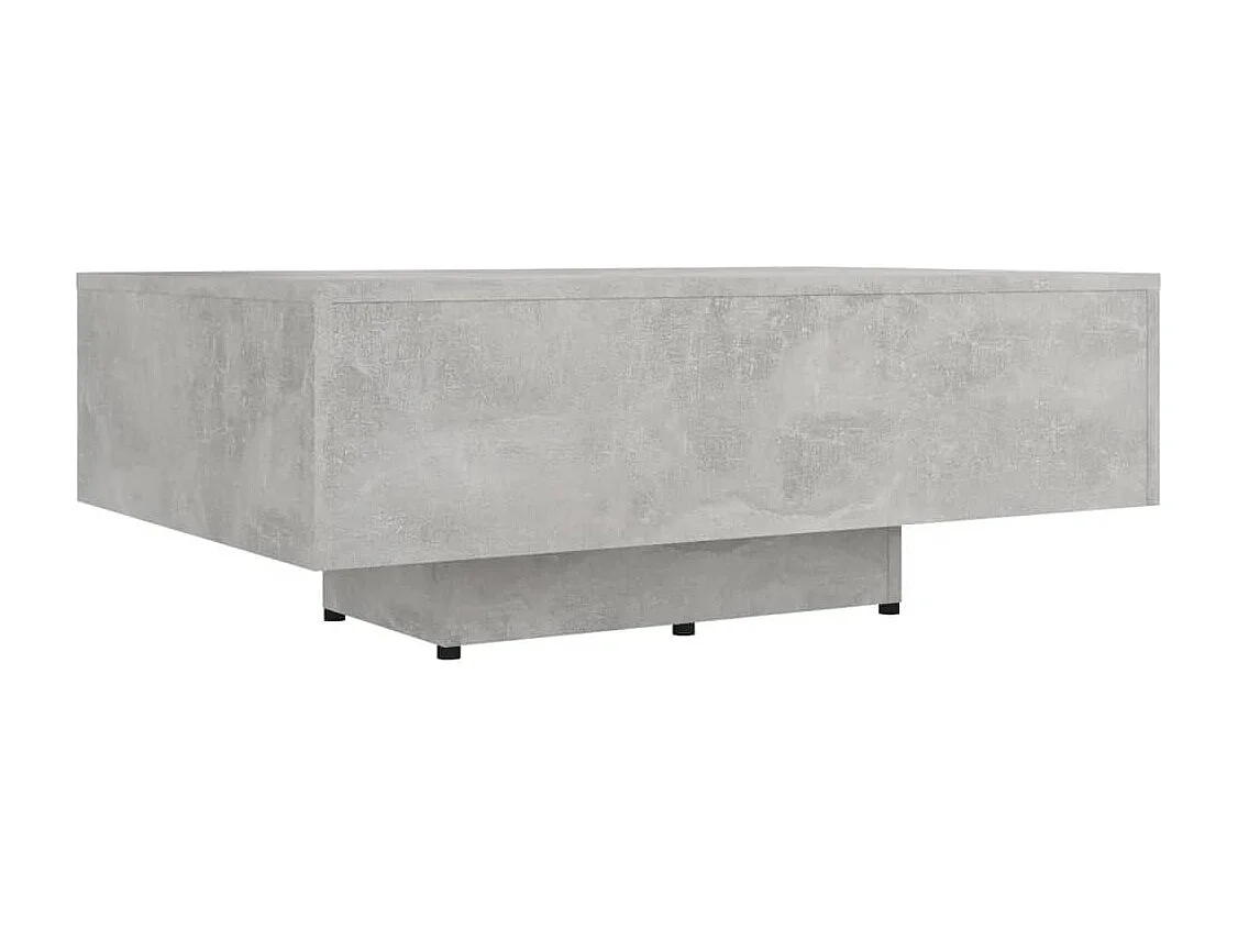 Table basse Gris béton 85x55x31 cm Bois d'ingénierie