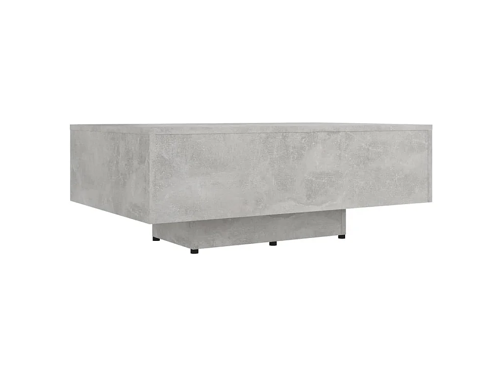 Table basse Gris béton 85x55x31 cm Bois d'ingénierie