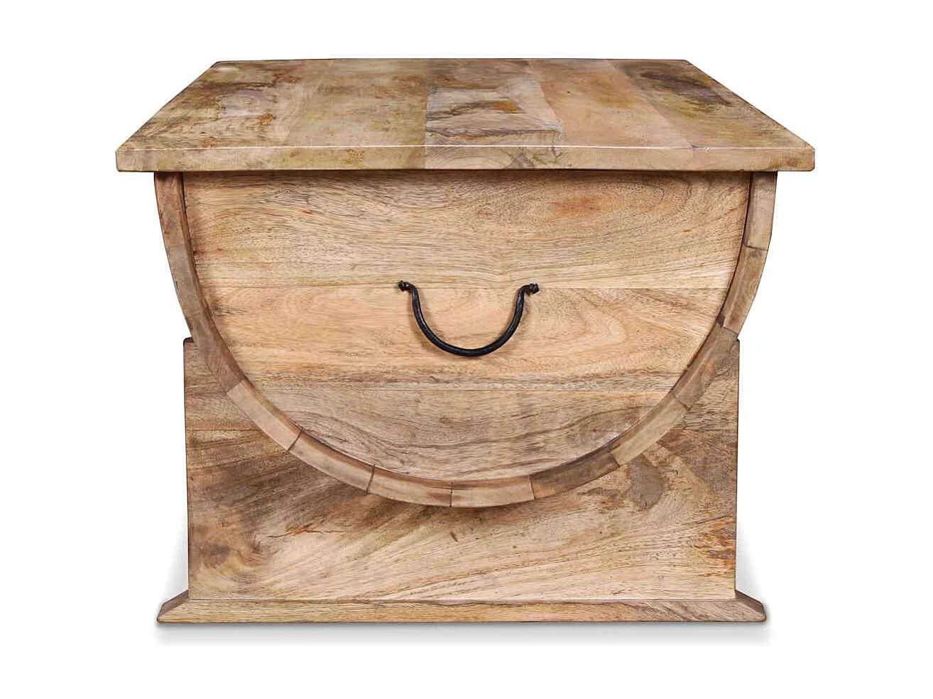 Mesa de centro de madera maciza de mango 88x50x40 cm