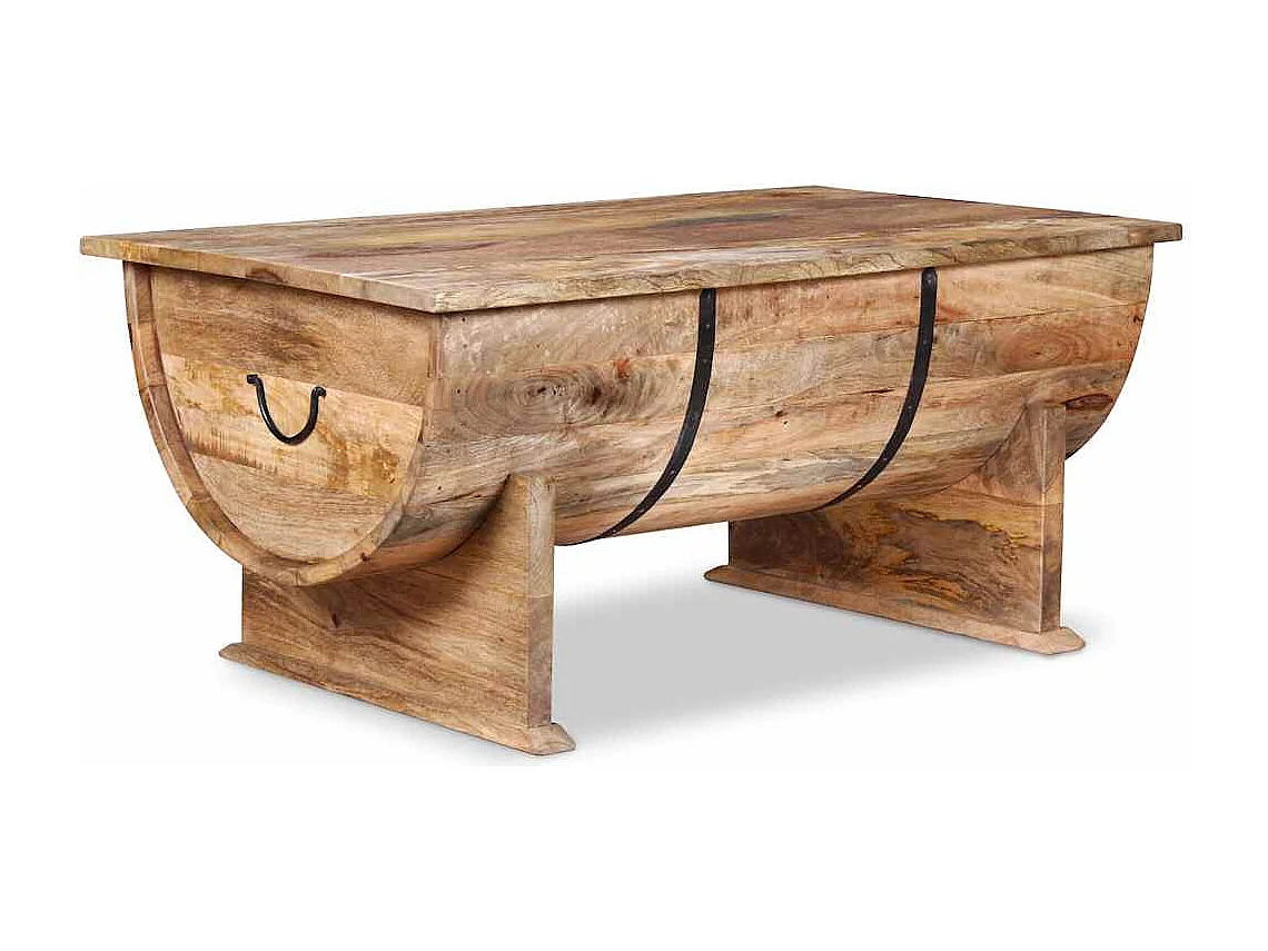 Table basse Bois de manguier massif 88x50x40 cm