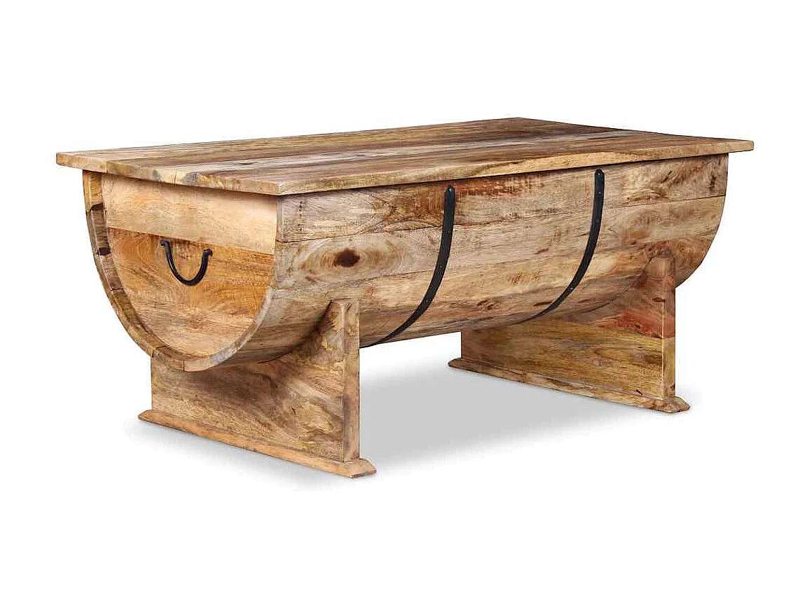 Table basse Bois de manguier massif 88x50x40 cm