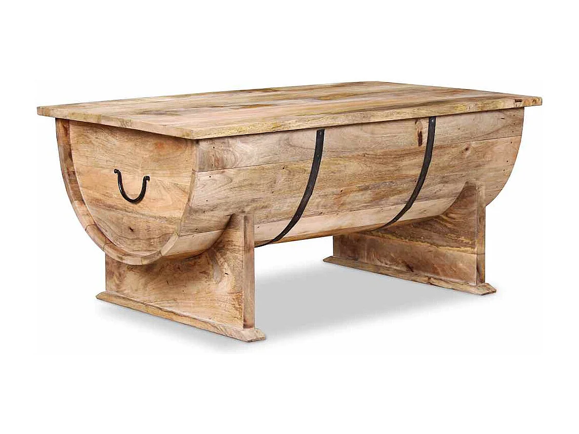 Table basse Bois de manguier massif 88x50x40 cm