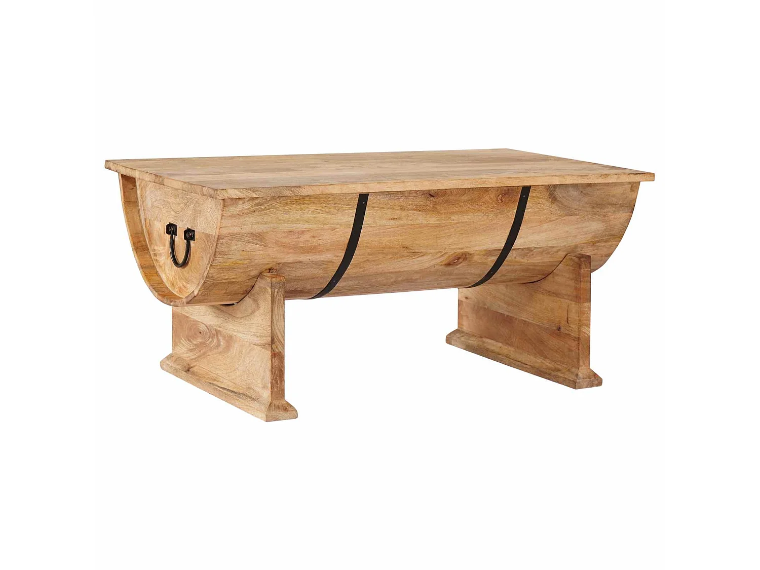 Salontafel 88x50x40 cm massief mangohout