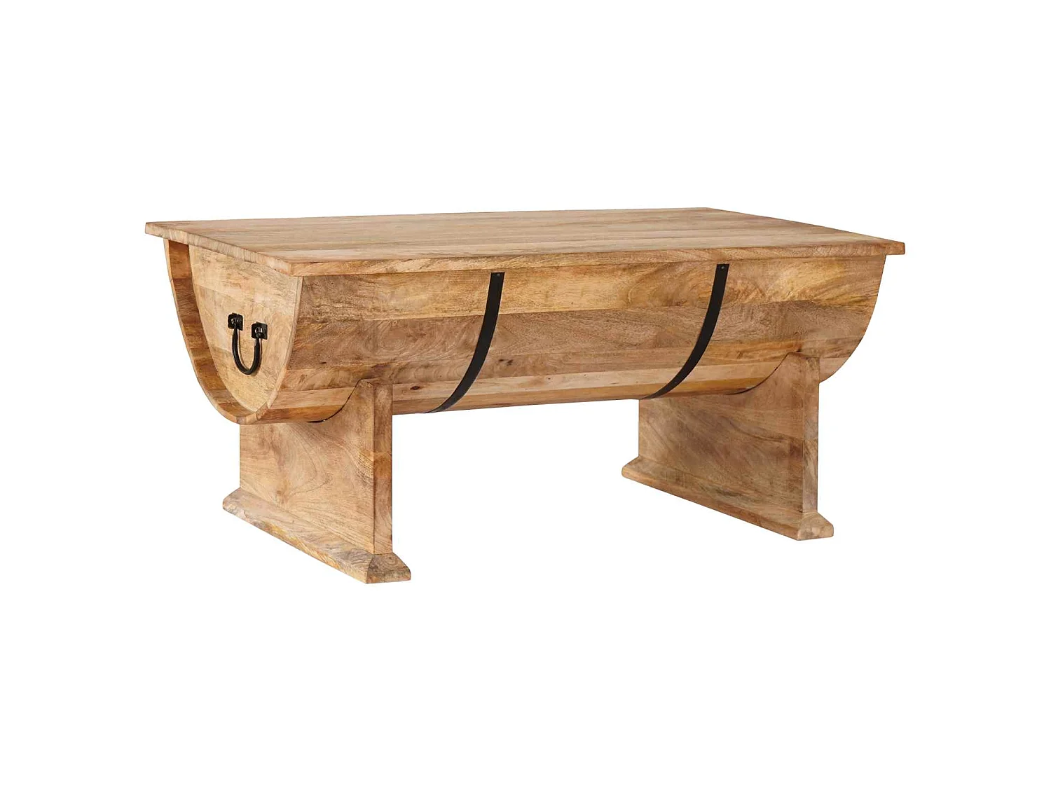 Salontafel 88x50x40 cm massief mangohout