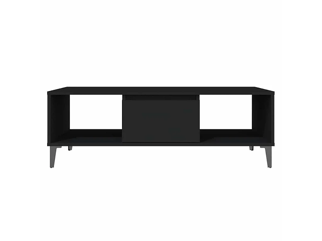 Table basse noir 103,5x60x35 cm bois d'ingénierie