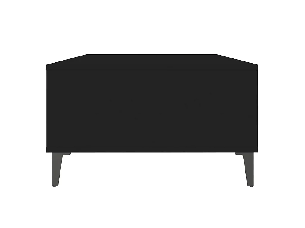 Table basse noir 103,5x60x35 cm bois d'ingénierie