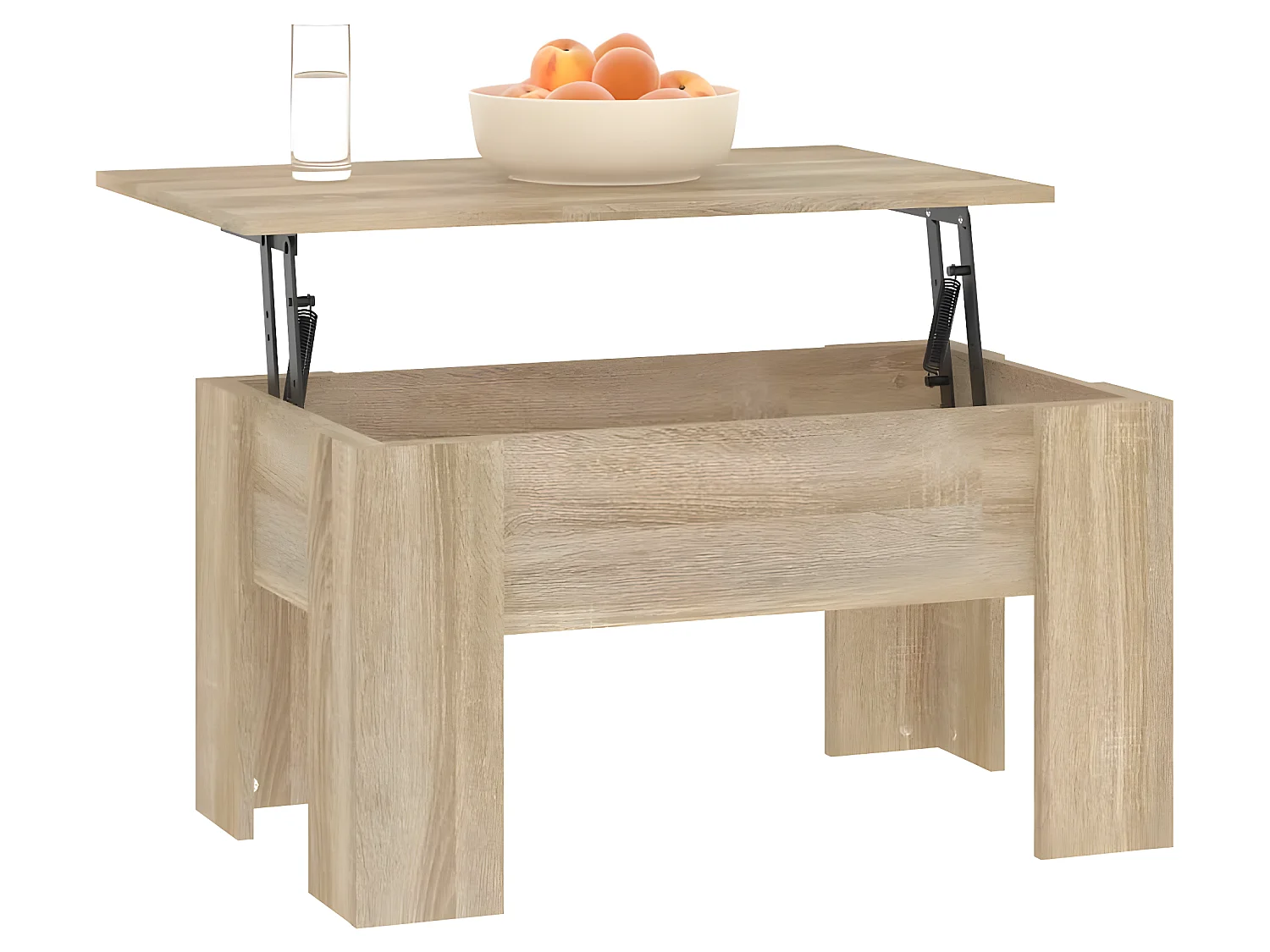 Couchtisch Sonoma-Eiche 79x49x41 cm Holzwerkstoff