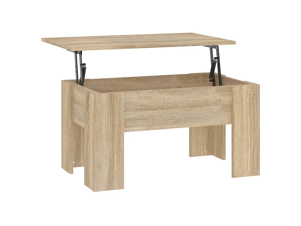 Tavolino da Salotto Rovere Sonoma 79x49x41 cm Legno Multistrato