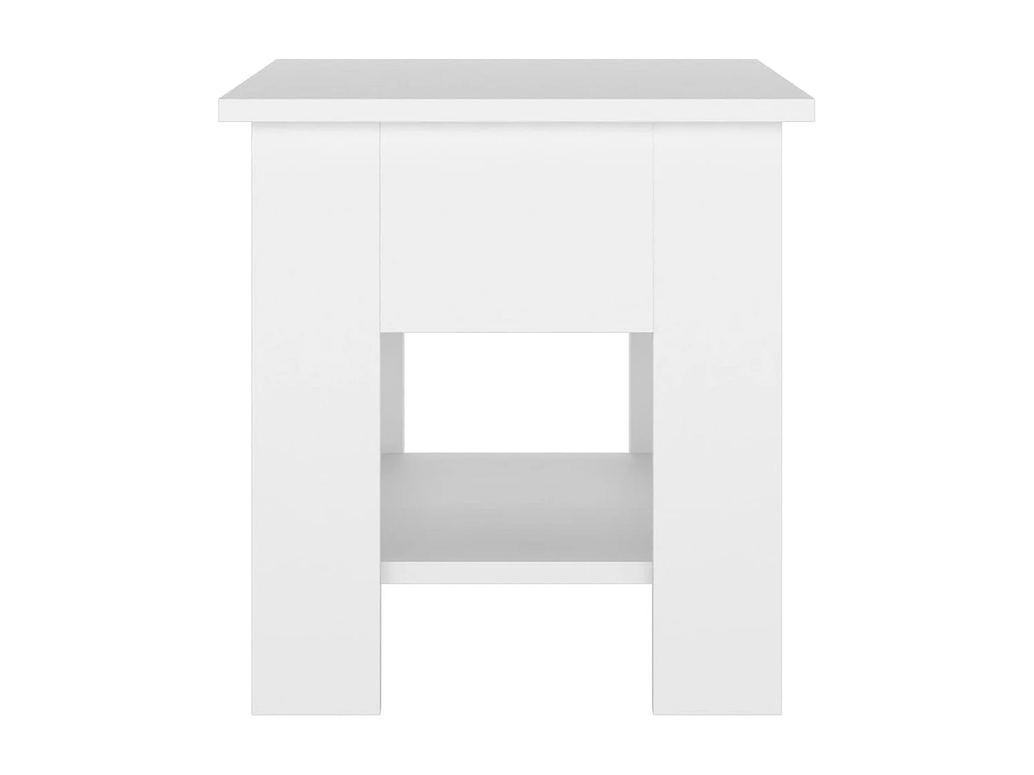 Table basse Blanc 40x40x42 cm Bois d'ingénierie