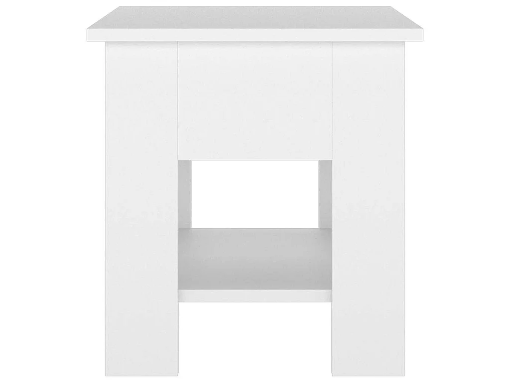 Table basse Blanc 40x40x42 cm Bois d'ingénierie