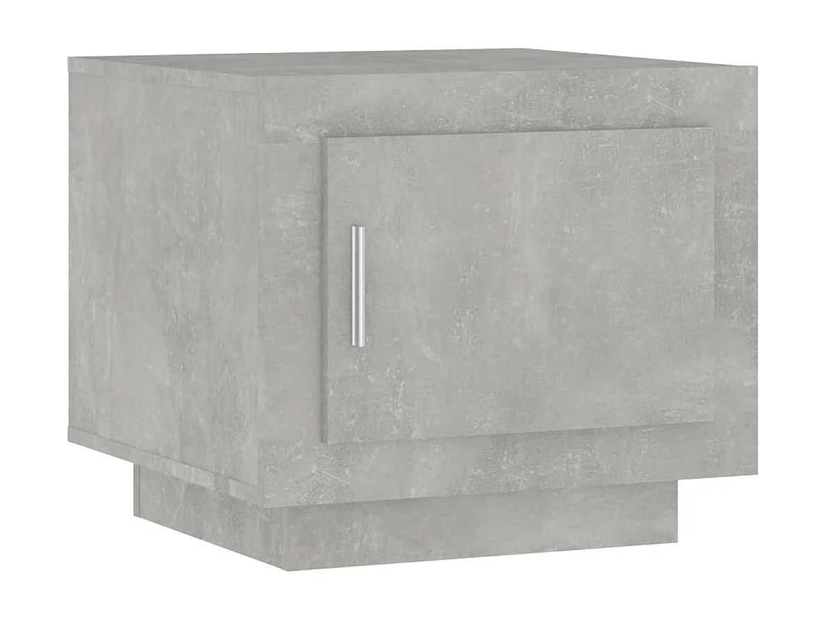 Table basse gris béton 51x50x45 cm bois d'ingénierie