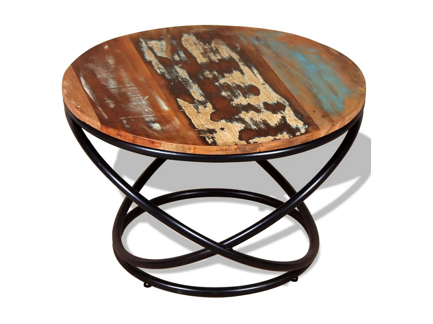 Table basse Bois de récupération massif 60x60x40 cm