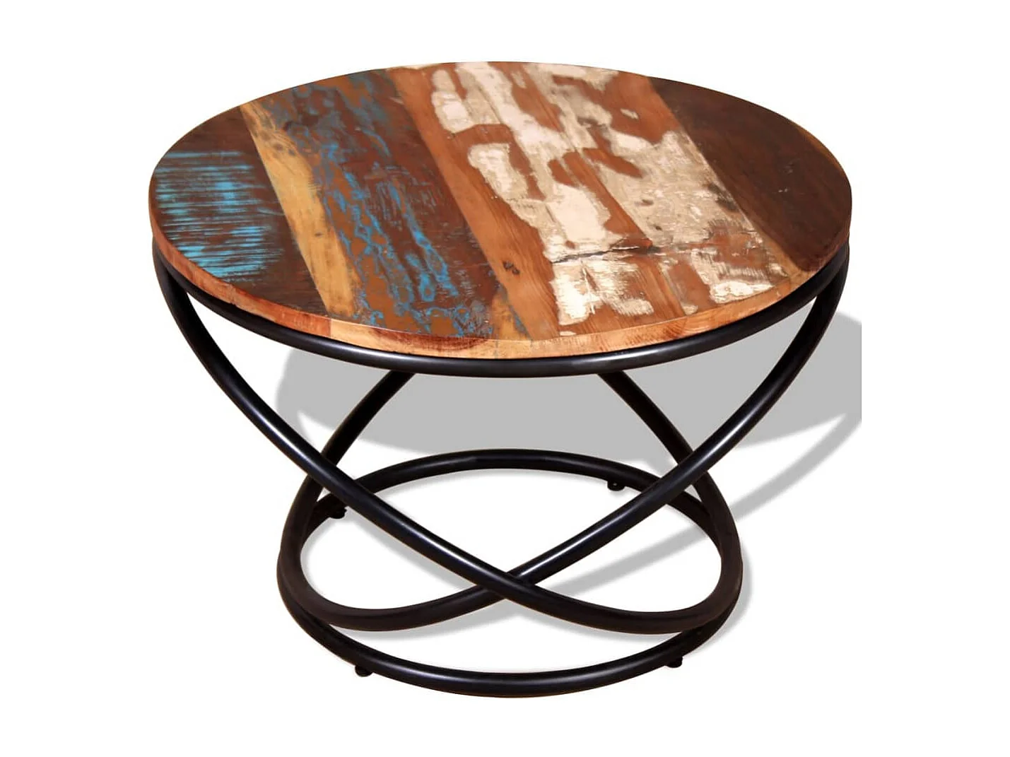 Table basse Bois de récupération massif 60x60x40 cm