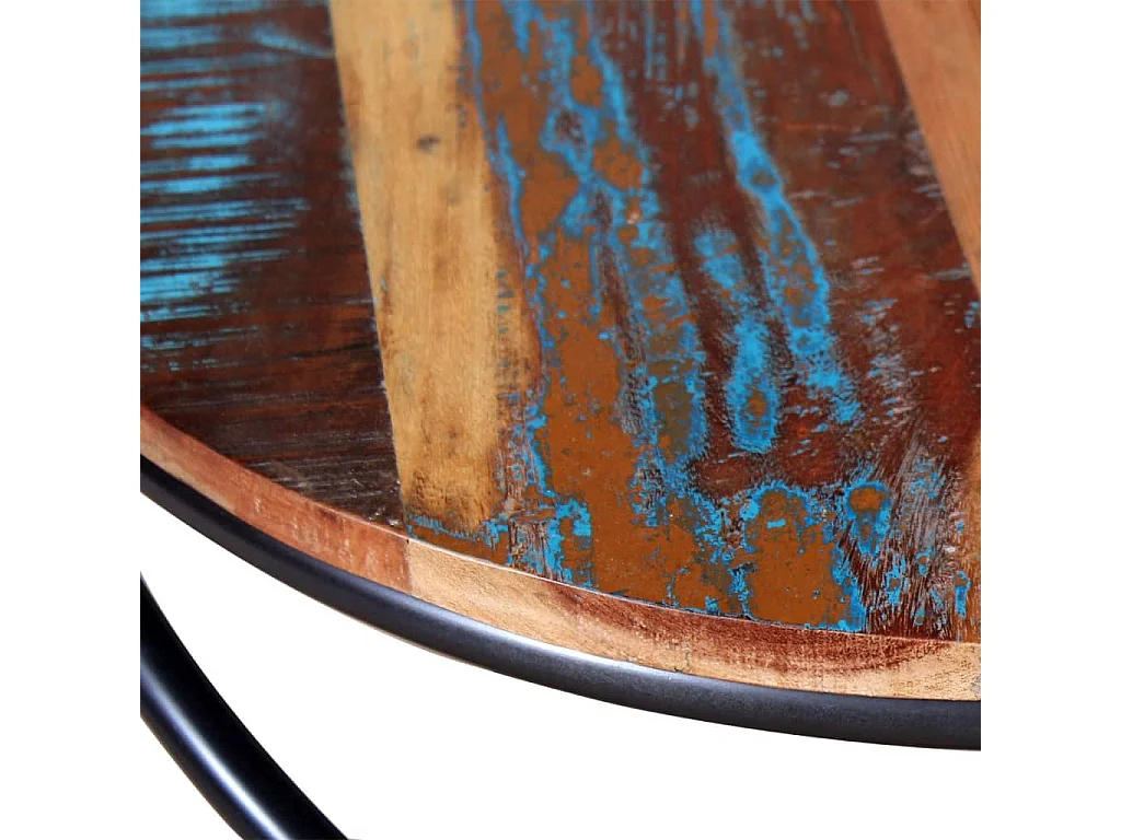 Table basse Bois de récupération massif 60x60x40 cm