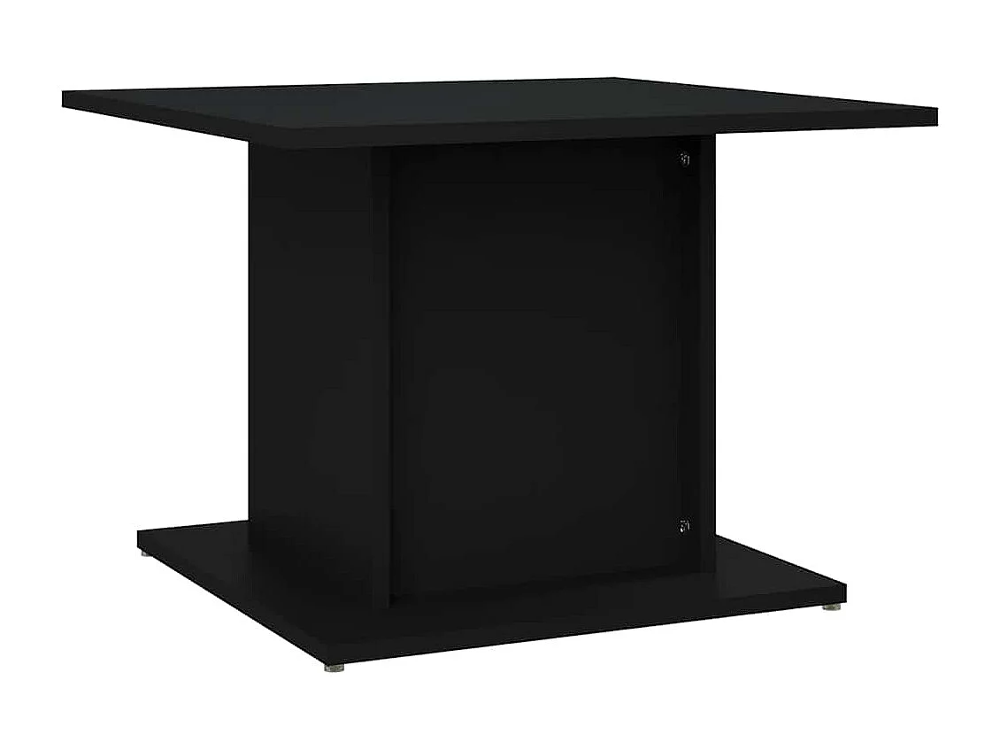 Table basse noir 55,5x55,5x40 cm bois d'ingénierie