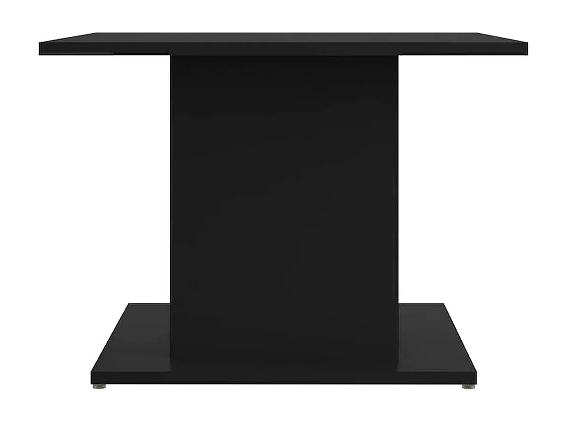 Table basse noir 55,5x55,5x40 cm bois d'ingénierie