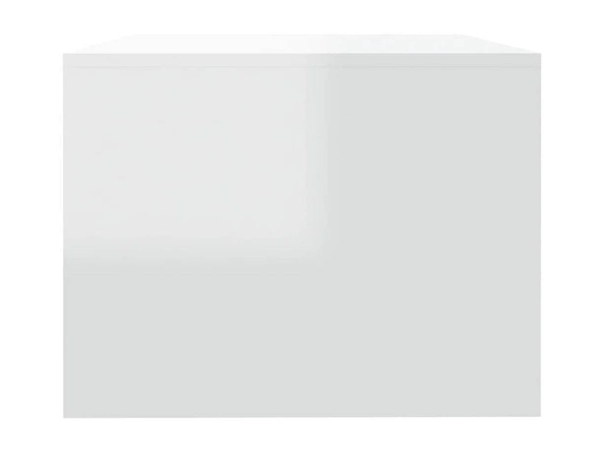 Mesa de centro 102x55x42 cm madeira processada branco brilhante