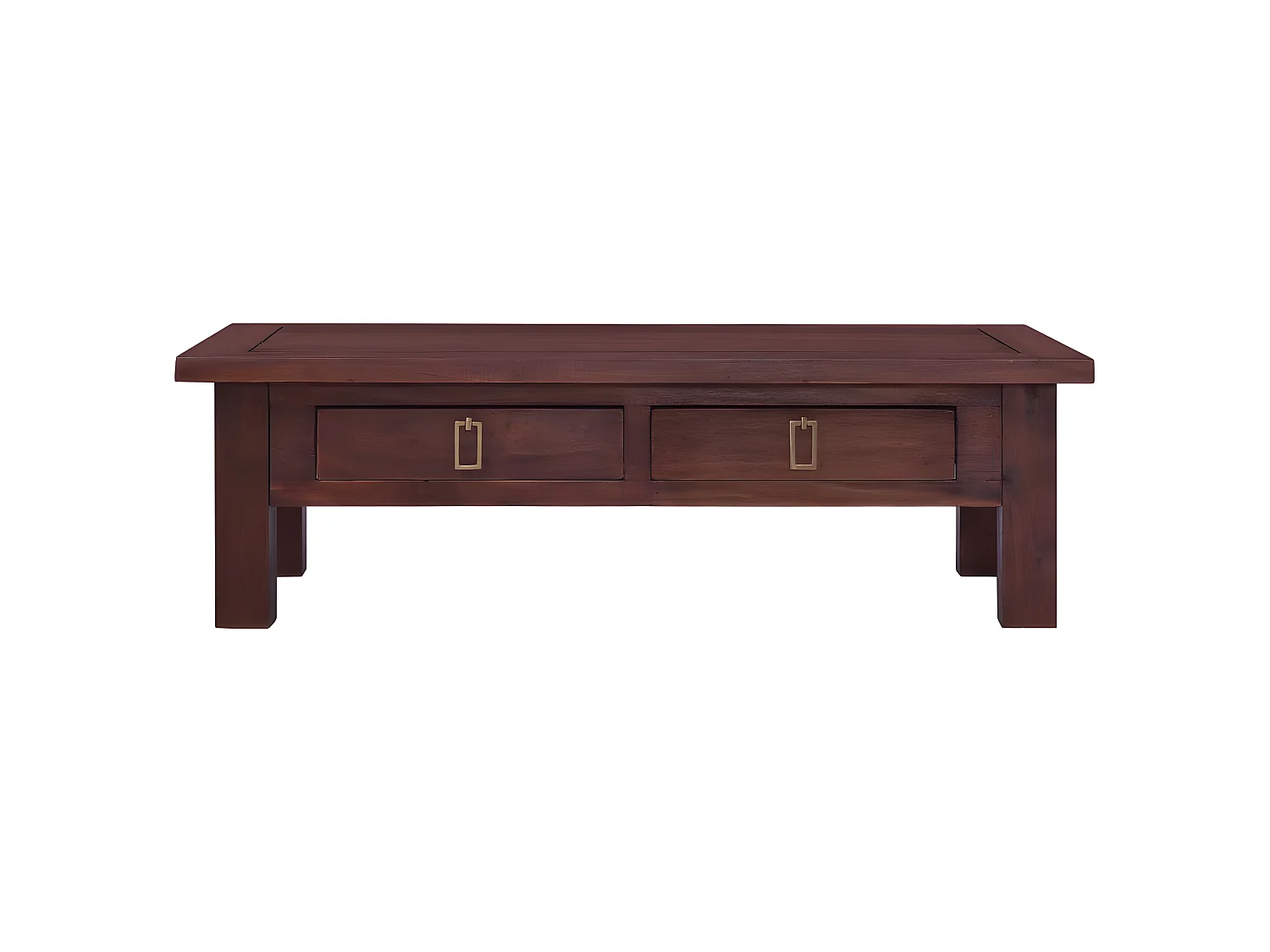 Table basse Marron classique 100x50x30 cm Bois d'acajou massif