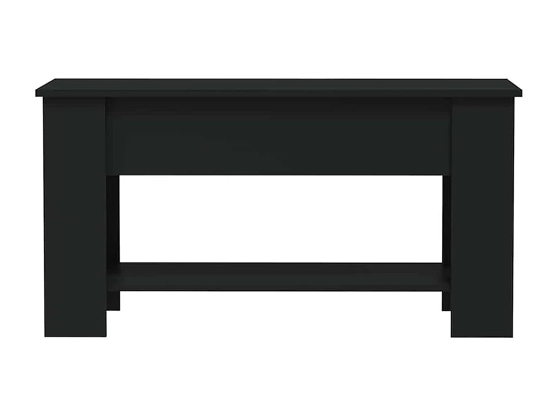 Table basse noir 101x49x52 cm bois d'ingénierie