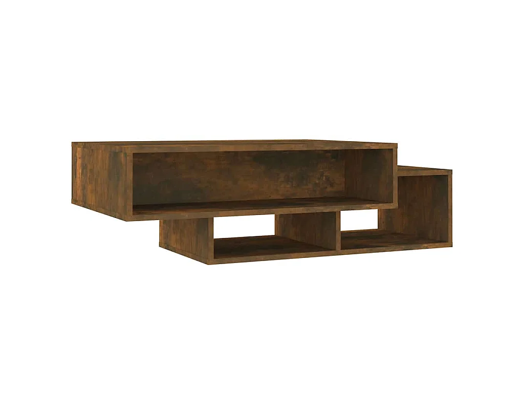 Table basse Chêne fumé 105x55x32 cm Bois d'ingénierie