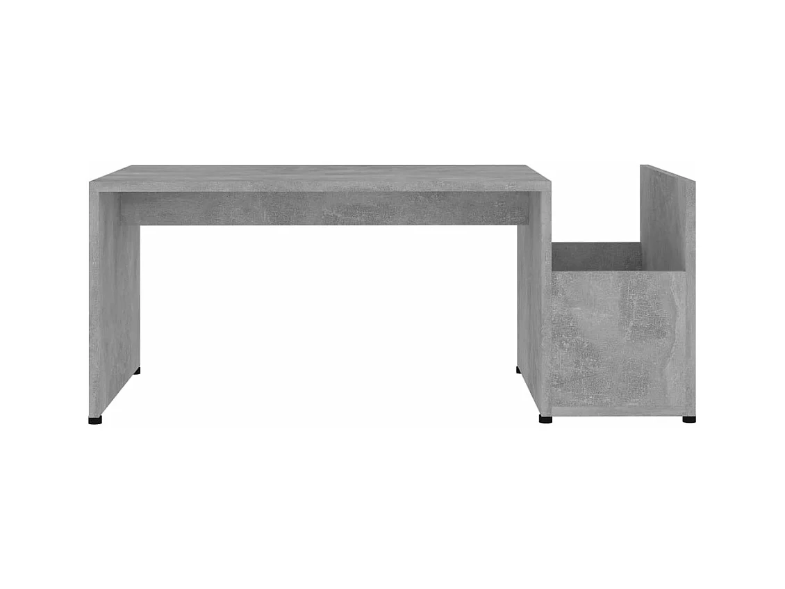 Table basse Gris béton 90x45x35 cm bois d’ingénierie