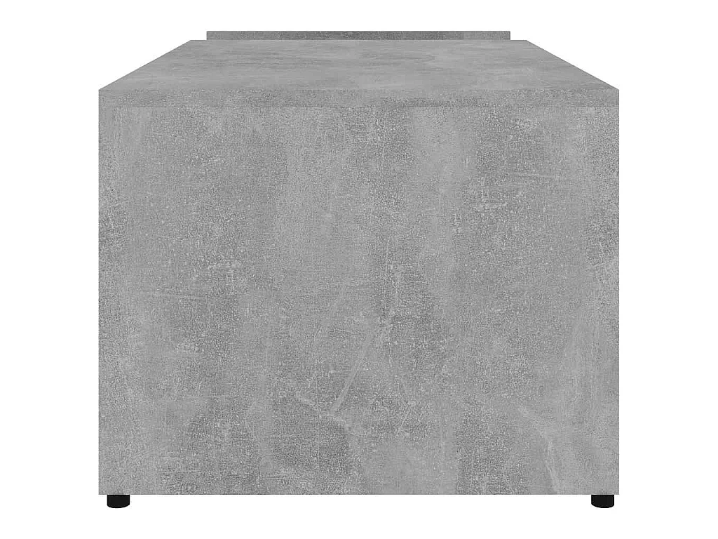 Tavolino da Salotto Grigio Cemento 90x45x35cm Legno Multistrato
