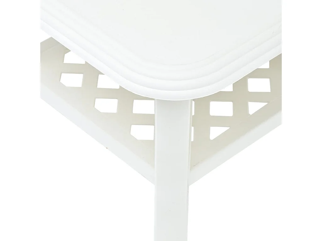 Mesa de centro 90x60x46 cm plástico branco