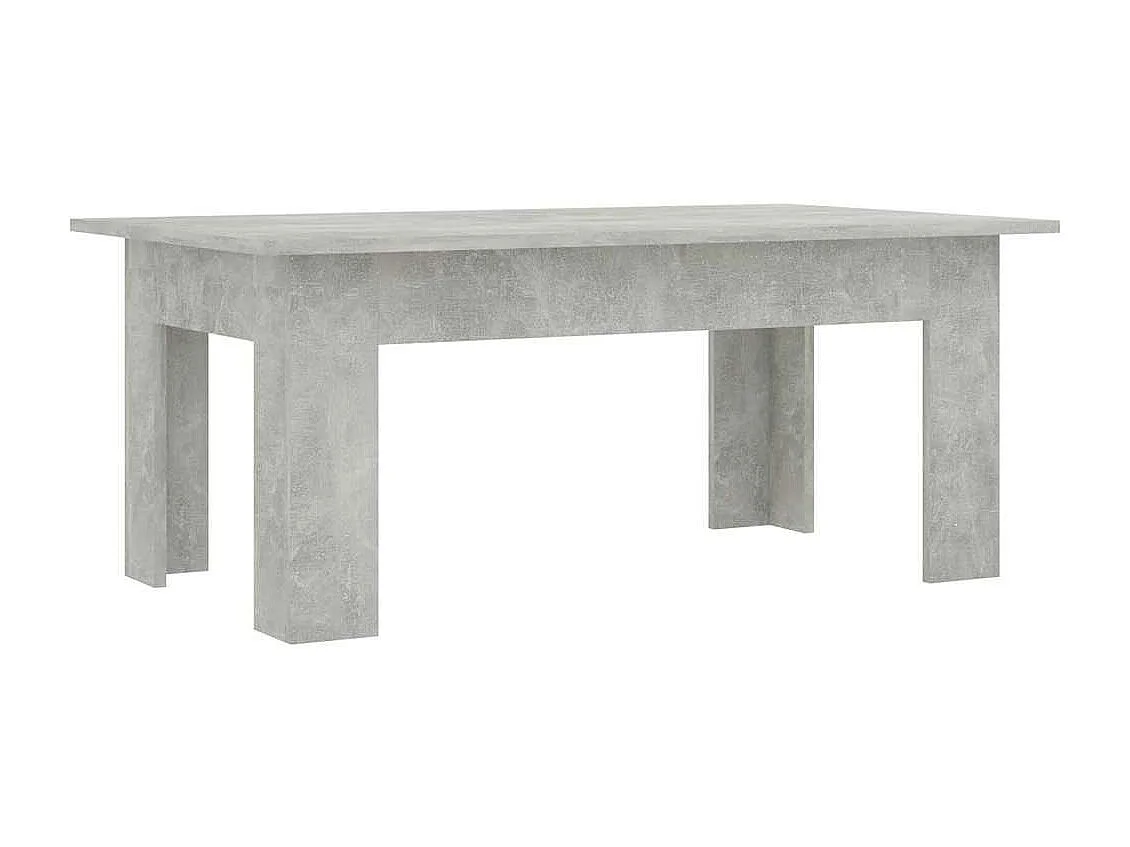 Table basse Gris béton 100x60x42 cm Bois d’ingénierie