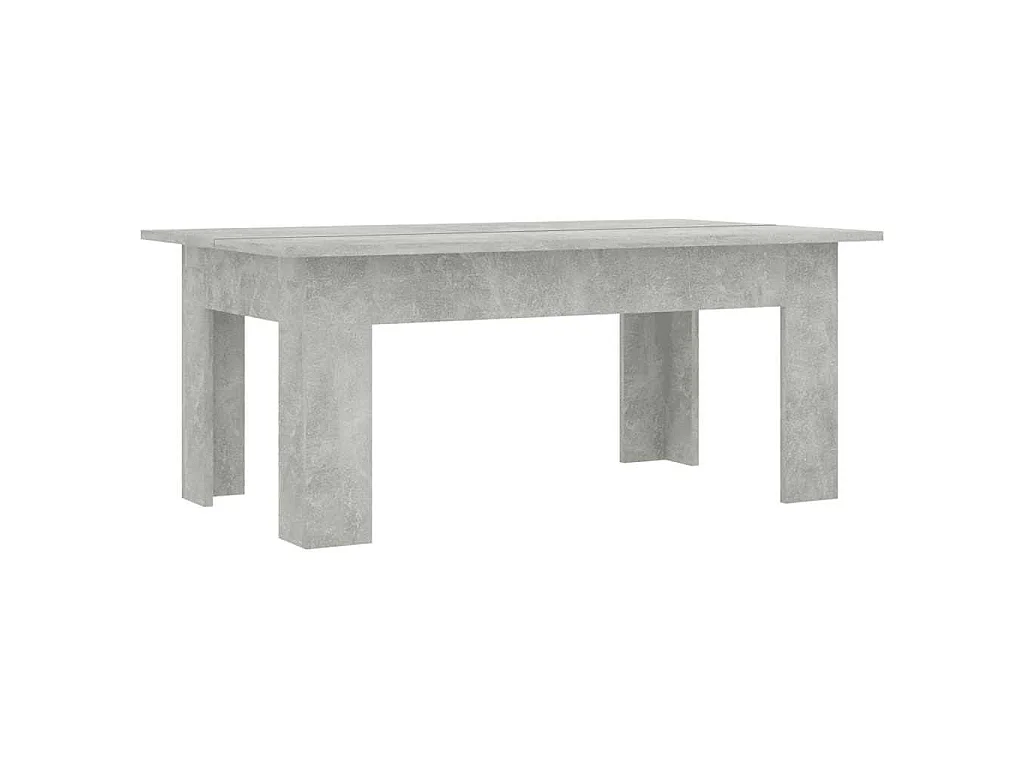 Table basse Gris béton 100x60x42 cm Bois d’ingénierie